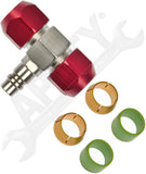 APDTY 911077 Service Port Tee for 5/8 Low Pressure Side Line