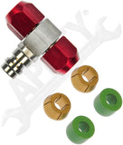 APDTY 911078 Service Port Tee for 3/8 High Pressure Side Line