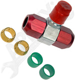 APDTY 911079 Service Port Tee for 1/2 High Pressure Side Line
