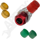 APDTY 911079 Service Port Tee for 1/2 High Pressure Side Line