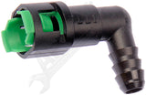 APDTY 911103 FUEL LINE QUICK CONNECTOR 90 DEGREE ANGLE. 5/16IN STEEL TO 3/8IN  N