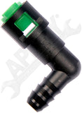 APDTY 911103 FUEL LINE QUICK CONNECTOR 90 DEGREE ANGLE. 5/16IN STEEL TO 3/8IN  N