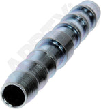 APDTY 911122 BARBED CARBON STEEL UNION FOR 3/8 IN NYLON FUEL LINES.