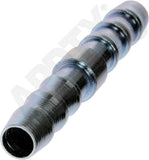 APDTY 911122 BARBED CARBON STEEL UNION FOR 3/8 IN NYLON FUEL LINES.