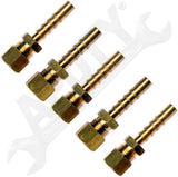 APDTY 9111476 Fuel Line Adapter - 5/16 In. Steel Compression to 5/16 In. Nylon B