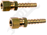 APDTY 911147 Fuel Line Adapter - 5/16 In. Steel  to 5/16 In.(8mm) Nylon Tubing