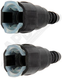 APDTY 911196 FUEL LINE QUICK CONNECTOR THAT ADAPTS 3/8 IN. STEEL TO 5/16 IN. NYL