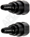 APDTY 911196 FUEL LINE QUICK CONNECTOR THAT ADAPTS 3/8 IN. STEEL TO 5/16 IN. NYL