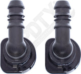 APDTY 911236 Fuel Line Retaining Clips; Set Of Two; 3/8x3/8" w/ 90 Degree Bend