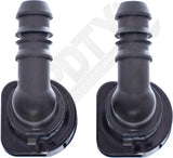 APDTY 911236 Fuel Line Retaining Clips; Set Of Two; 3/8x3/8" w/ 90 Degree Bend