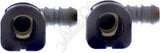 APDTY 911236 Fuel Line Retaining Clips; Set Of Two; 3/8x3/8" w/ 90 Degree Bend