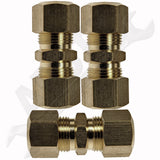 APDTY 911252 FUEL LINE COMPRESSION UNION THAT ADAPTS STEEL TO STEEL TUBE.