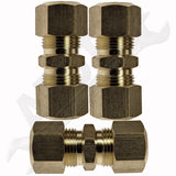 APDTY 911252 FUEL LINE COMPRESSION UNION THAT ADAPTS STEEL TO STEEL TUBE.