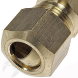 APDTY 911252 FUEL LINE COMPRESSION UNION THAT ADAPTS STEEL TO STEEL TUBE.