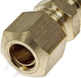 APDTY 911253 FUEL LINE COMPRESSION UNION THAT ADAPTS STEEL TO STEEL TUBE.