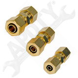 APDTY 911256 FUEL LINE COMPRESSION UNION THAT ADAPTS NYLON TO NYLON TUBES.