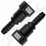 APDTY 911270 Quick Connector 10mm Steel to 8mm Nylon 180