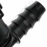 APDTY 911283 Quick Connector 10mm Steel TO 8mm Nylon 90