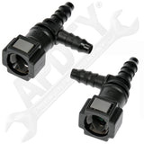 APDTY 911287 Quick Connector 5/16 In. Steel Tee to 6mm Nylon