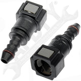 APDTY 911299 Quick Connector 5/16 In. Steel TO 6mm Nylon 180 with O ring