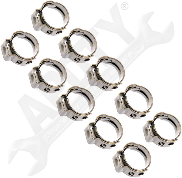 APDTY 911419 FUEL LINE PINCH CLAMP ASSORTMENT. 5 EACH- 5/16 IN. AND 3/8 IN.
