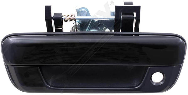 APDTY 91389 Tailgate Handle With Smooth Black Paintable Finish