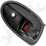 APDTY 91409 Interior Door Handle Front/Rear Left Smooth Dark Gray
