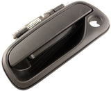 APDTY 143650 Exterior Door Handle; Smooth Black; Front Left (Driver-Side)