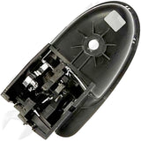 APDTY 91511 Interior Door Handle Front/Rear Left Chrome Lever/Dark Grey Housing
