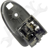 APDTY 91512 Interior Door Handle Front/Rear Left Chrome Lever/Dark Grey Housing