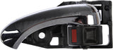 APDTY 91515 Interior Door Handle Front/Rear Left Chrome