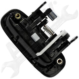 APDTY 91533 Exterior Door Handle Rear Right Smooth Black 1998-2002 Chevy Prizm