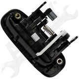 APDTY 91533 Exterior Door Handle Rear Right Smooth Black 1998-2002 Chevy Prizm