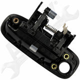 APDTY 91535 Exterior Door Handle Front Right Smooth Black 1998-2002 Chevy Prizm