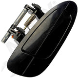 APDTY 91543 Exterior Door Handle; Front Right; Smooth Black