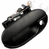 APDTY 91563 Exterior Door Handle Front Left Smooth Black