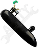 APDTY 91575 Exterior Door Handle Front/Rear Right Smooth Black