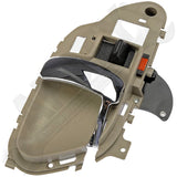 APDTY 91578 Interior Door Handle Front Left/Right Textured Beige w/Chrome lever