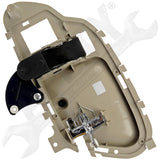 APDTY 91578 Interior Door Handle Front Left/Right Textured Beige w/Chrome lever