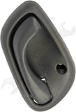 APDTY 91589 Interior Door Handle Front/Rear Right Textured Gray