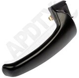 APDTY 91594 Interior Door Handle Lever; Left Front or Rear; Black