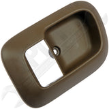 APDTY 91644 Interior Door Handle Front Left Bezel Textured Brown