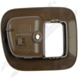 APDTY 91644 Interior Door Handle Front Left Bezel Textured Brown
