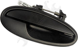 APDTY 91647 Exterior Door Handle Front Right Smooth Black