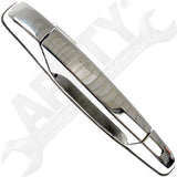 APDTY 91656 Exterior Door Handle Front Right Chrome Finish With/Out Key Hole