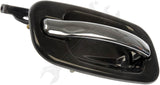 APDTY 91662 Exterior Door Handle Rear Right Chrome w/ Black Housing