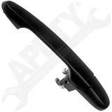 APDTY 91679 Exterior Door Handle Rear Left Smooth Black