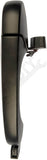 APDTY 91714 Exterior Door Handle Front Right Smooth Black