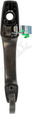 APDTY 91715 Exterior Door Handle Front Left Smooth Black