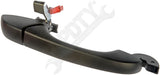 APDTY 91716 Exterior Door Handle Rear Right Smooth Black